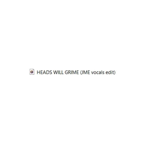 NOGE - HEADS WILL GRIME (JME vocal edit)