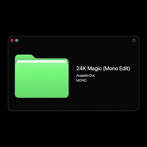 24K MAGIC (MONO Edit) (Acapella Out) *PREVIEW*
