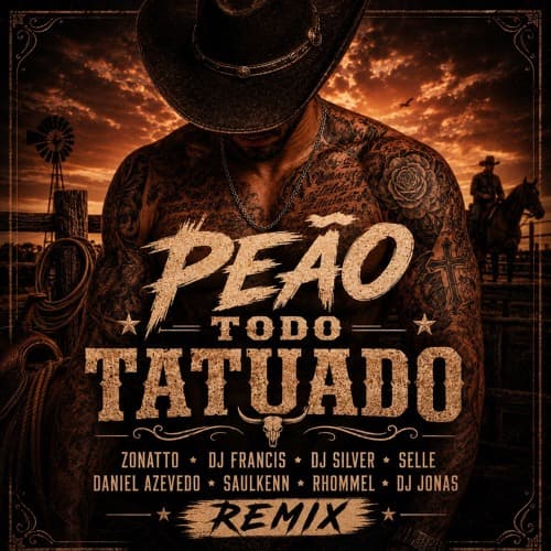Peão Tatuado (Zonatto, Dj Francis, Rhommel, Dj Silver, Selle, Daniel Azevedo, Saulkenn, Dj Jonas)