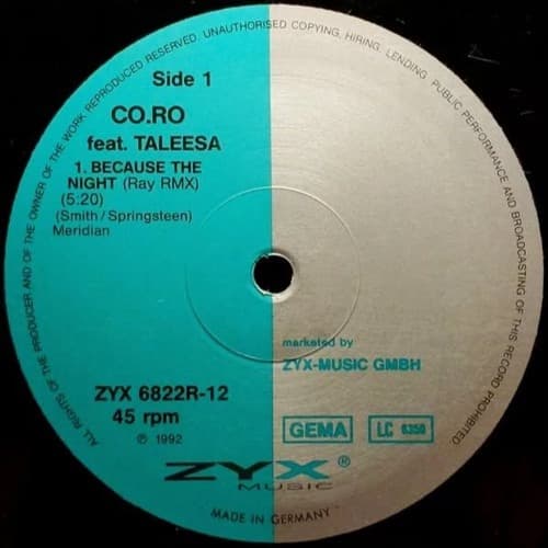 CoRo ft. Taleesa - Because The Night (Ferretti & Torte Revibe)